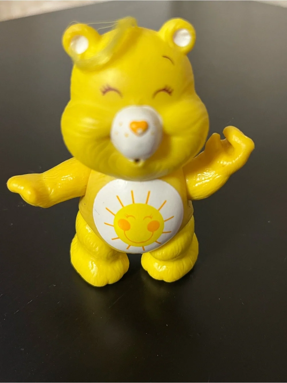 vintage 1983 Kenner Care Bears poseable PVC Funshine Bear action figure